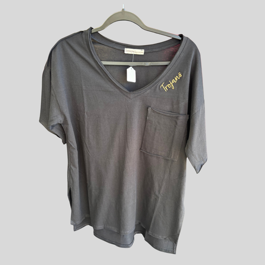 Trojans V-neck Pocket T-shirt