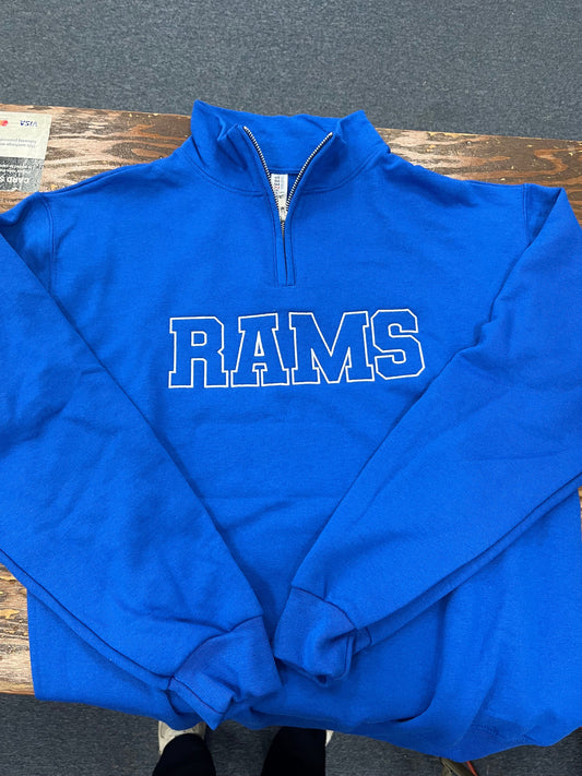 Rams Women's 1/4 Zip Pullover