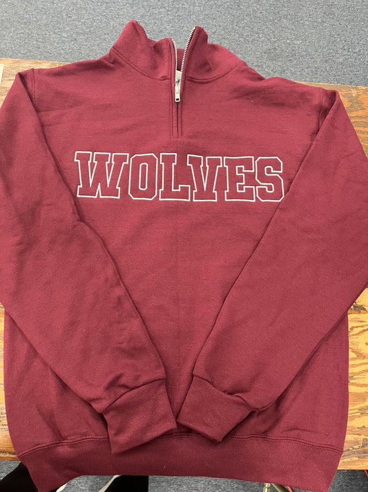 Wolves Women's 1/4 Zip Pullover