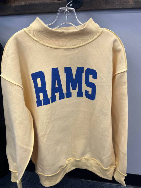 Rams Mockneck Sweatshirt