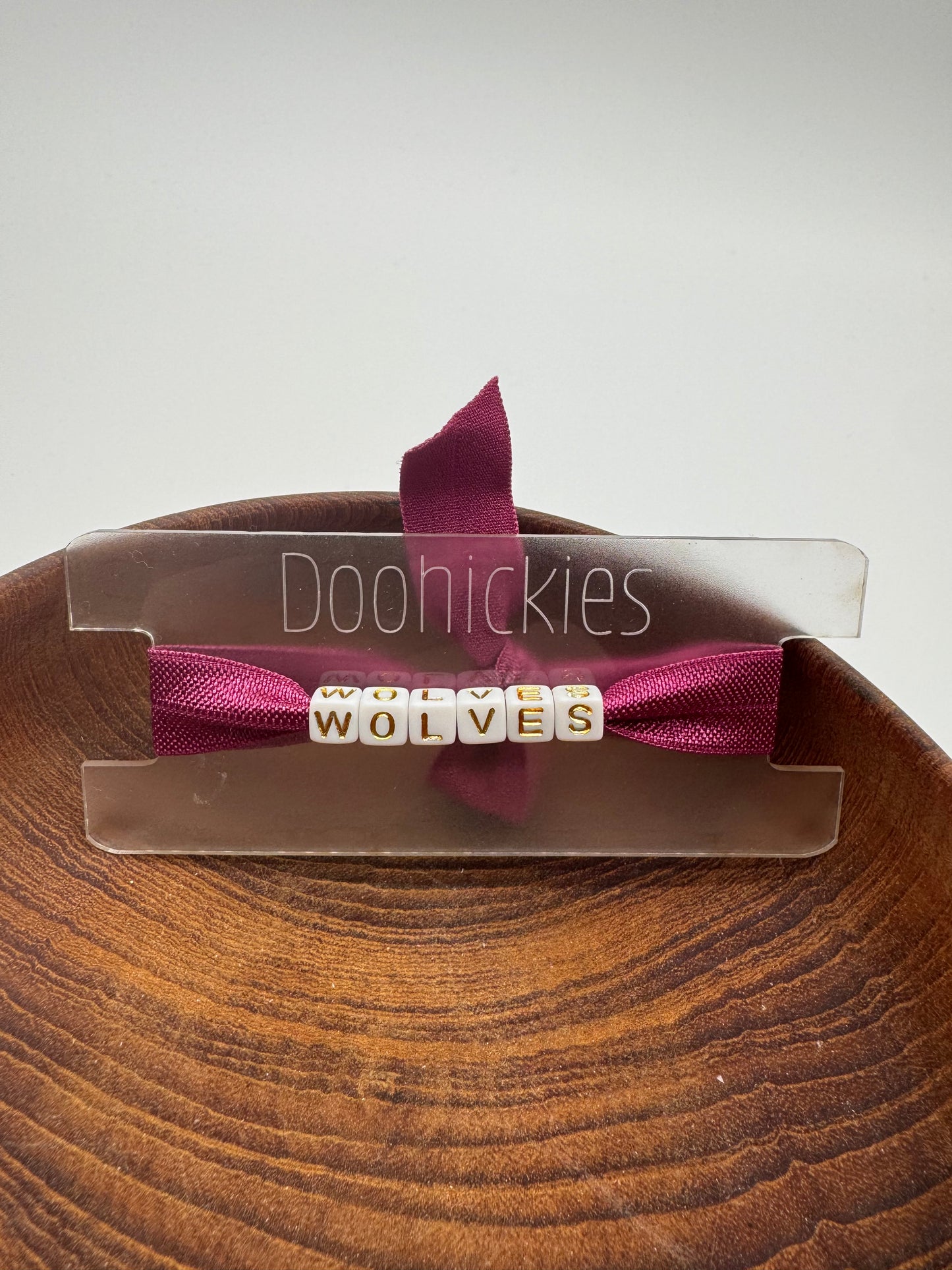 Wolves Stretch Letter Bracelet