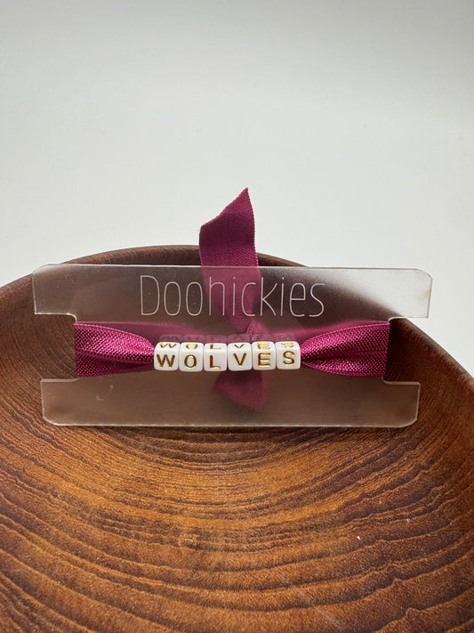 Wolves Stretch Letter Bracelet